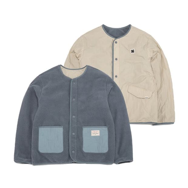 M KODAK 코닥어패럴 핸디1888 리버시블 플리스 후리스 자켓