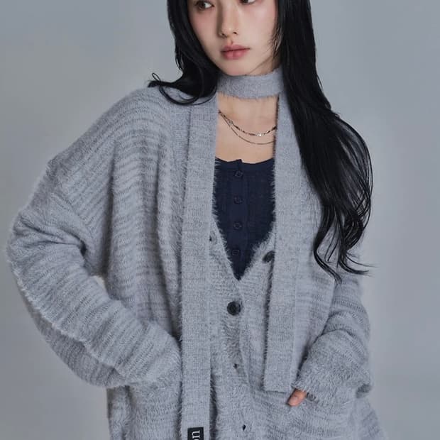 애즈온 루카 타이 가디건