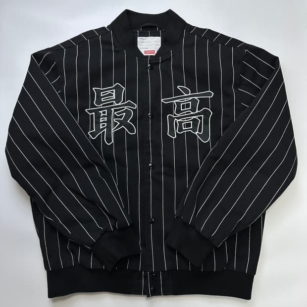 SUPREME Pinstripe Varsity 슈프림 바시티 자켓