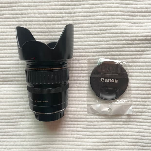 캐논 28-135mm 렌즈+후드+캡