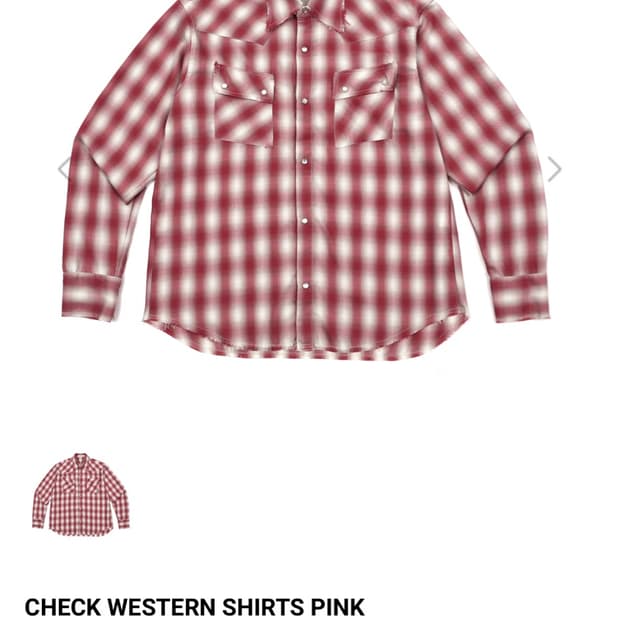 Nos Couleurs CHECK WESTERN SHIRTS PINK 2