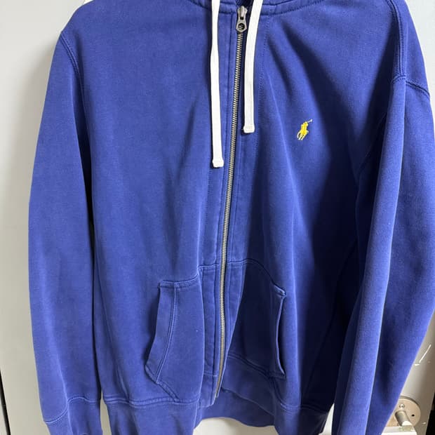 폴로랄프로렌 블루 후드집업
