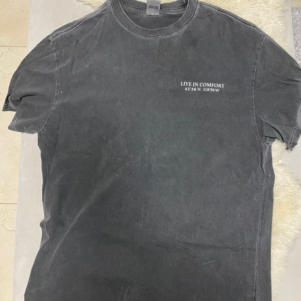 트래블 밀 유니폼 오버핏 반팔티 블랙 차콜 워싱 반팔 유니클로 무신사