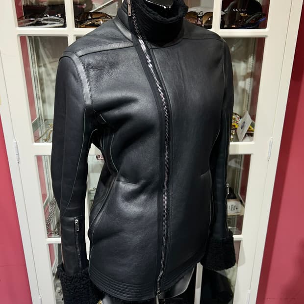 Rick owens 릭오웬스 비대칭 집업 무스탕 자켓