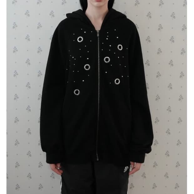 페인츄얼 후드집업