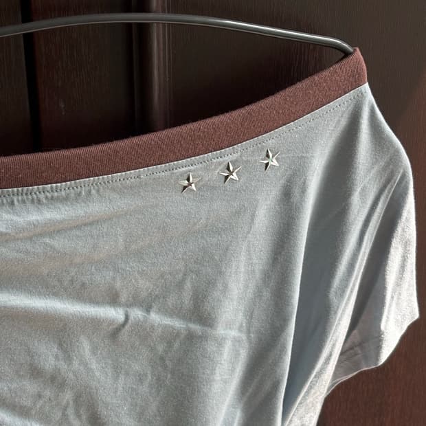 라티젠 원숄더 보트넥 BOATNECK TOP(SKY BLUE) 
