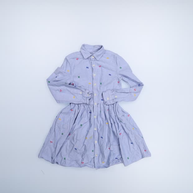 12 폴로 키즈 데님셔츠 원피스 0210H1