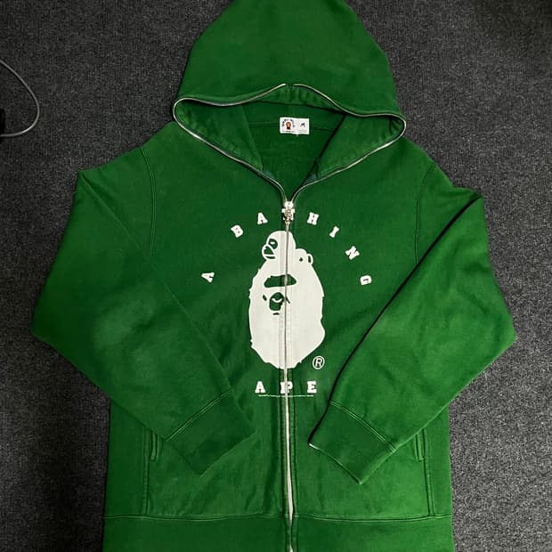 베이프 베이비 마일로 투웨이 풀집업 그린 M