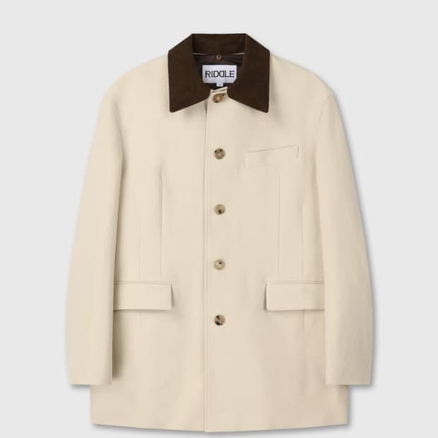 리들 riddle 오버사이즈 워크 카코트 베이지 새상품