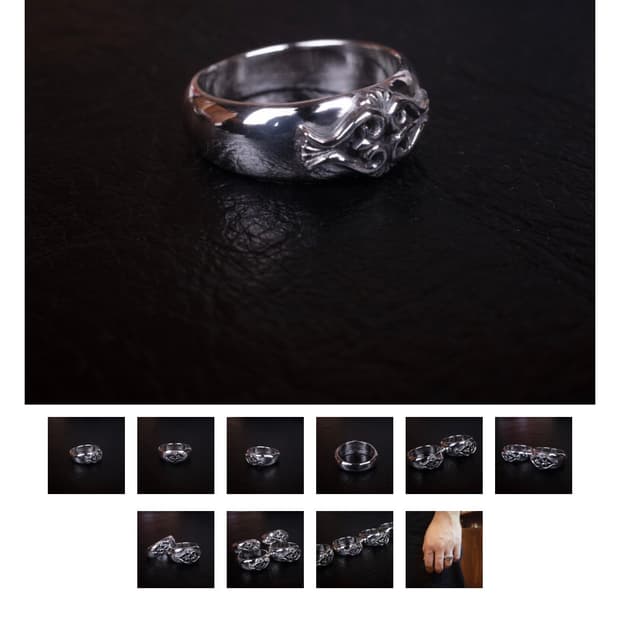 조실버 시그니처 은가락지 링 small