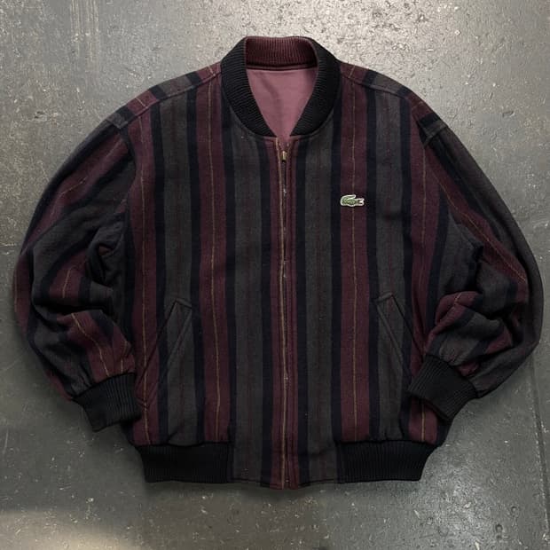 100 라코스테 리버시블 블루종 자켓