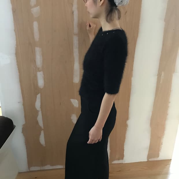 vintage black skirt (29inch)