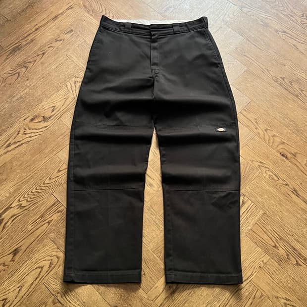 [34]디키즈 USA 블랙 더블니 워크 팬츠