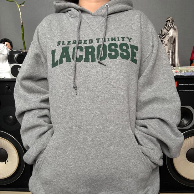 러셀애슬레틱 그레이 후드티