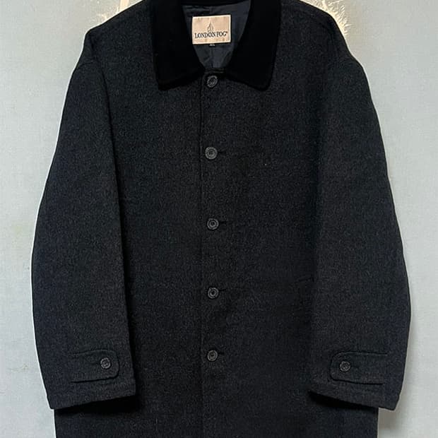 런던포그 남자 모직 하프코트 자켓 오버핏 XL 105 