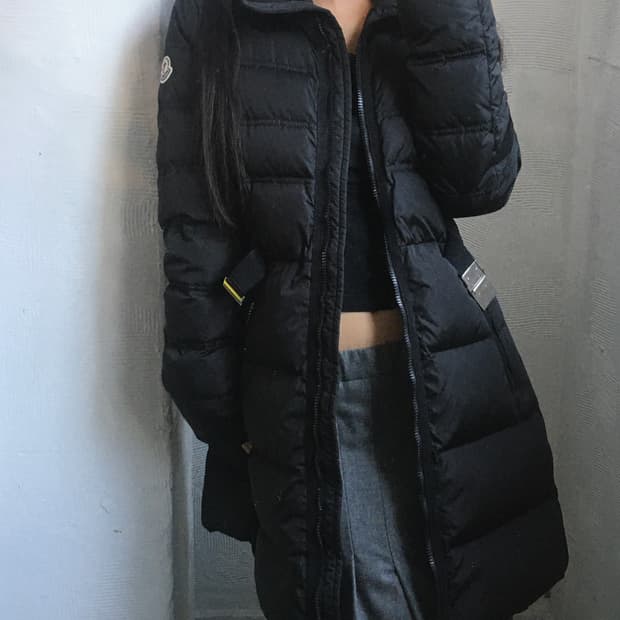 MONCLER 몽클레르 퓨어구스다운 벨티드 우먼 패딩코트