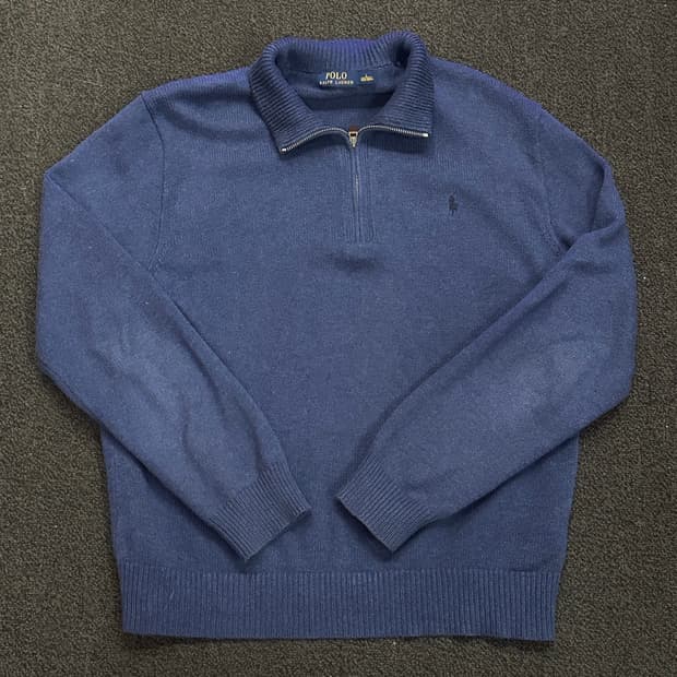 (L)폴로 랄프로렌 네이비 하프집업 니트 팝니다