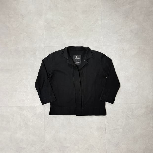 Y's 요지 야마모토 코튼 테일러드 자켓 블랙