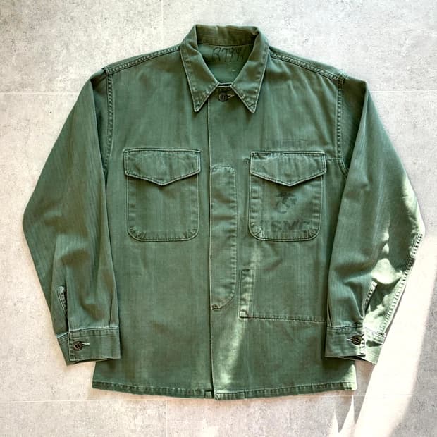 50's USMC P-53 HBT 유틸리티 셔츠 100