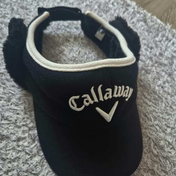 캘러웨이골프겨울모자 이어워머바이저