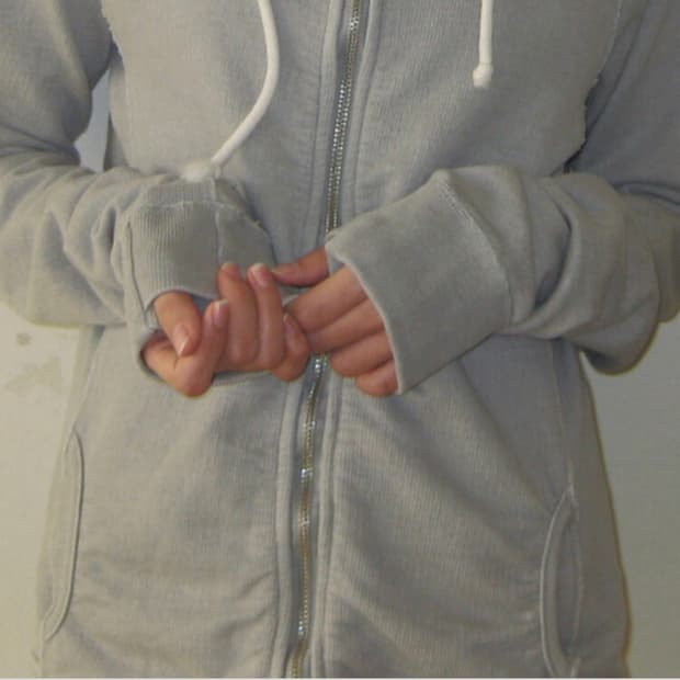 샵페어리 후드집업 그레이