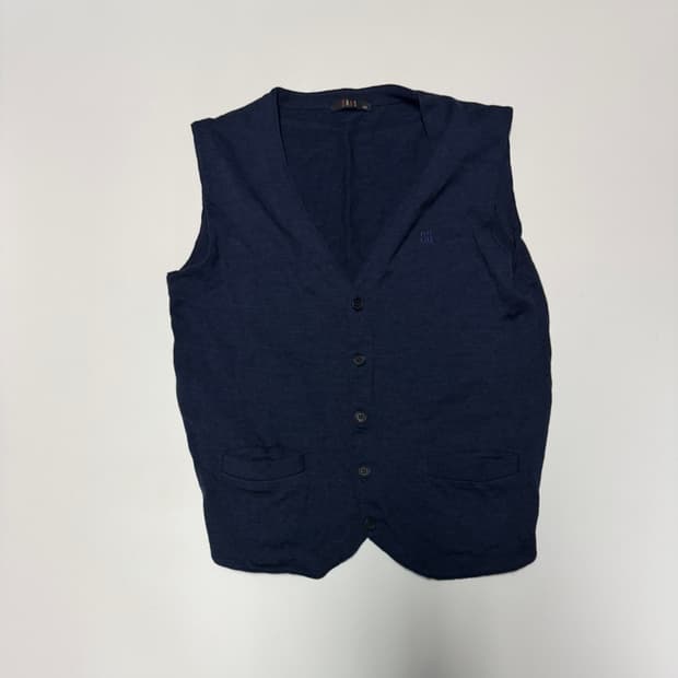 여성 닥스 daks 니트 베스트 네이비 M