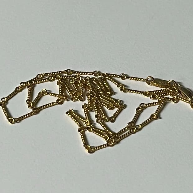 22k 트위스트 목걸이 제작