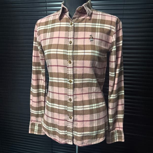 티니위니 딸기초코 버버리 타탄 체크 긴팔 셔츠 모리걸 갸루 너드 하구미