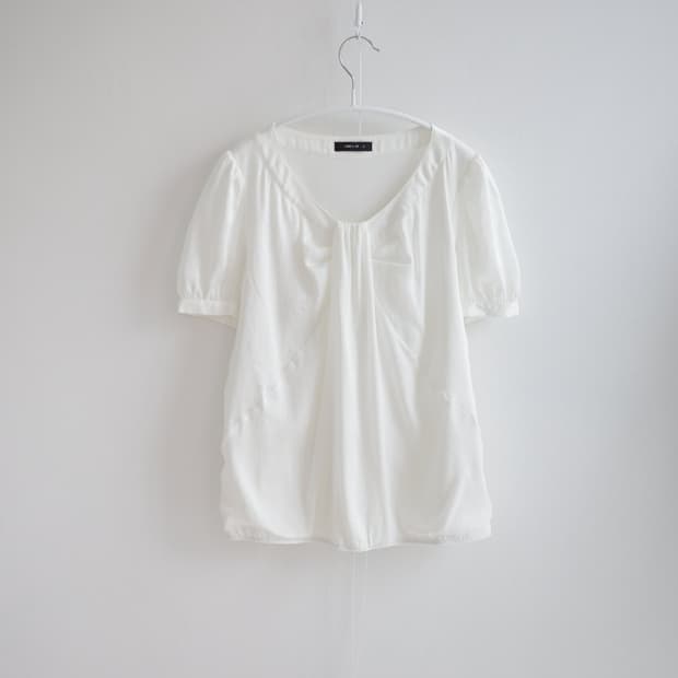 콤싸이즘 Comme ça ism ribbon sleeve top