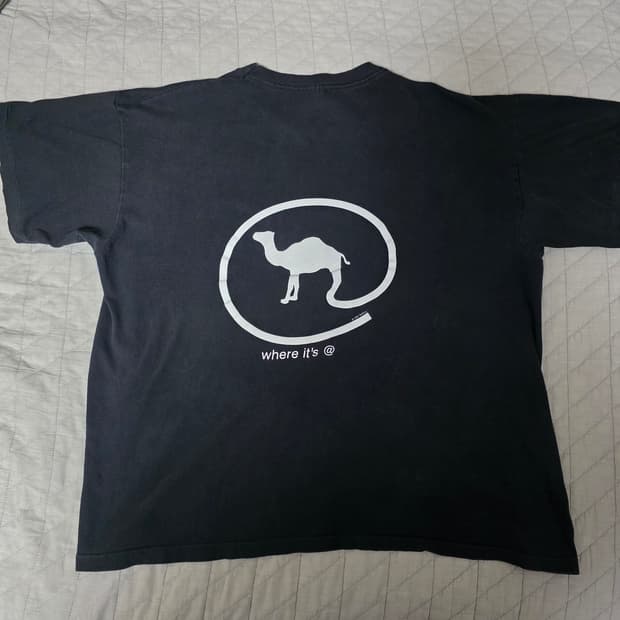 [XL] 90s 카멜 where it's @ 빈티지 티셔츠 ver 크롭2