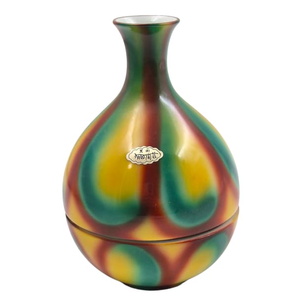 70s 아리타야키 마블 도자기 화병 오르골