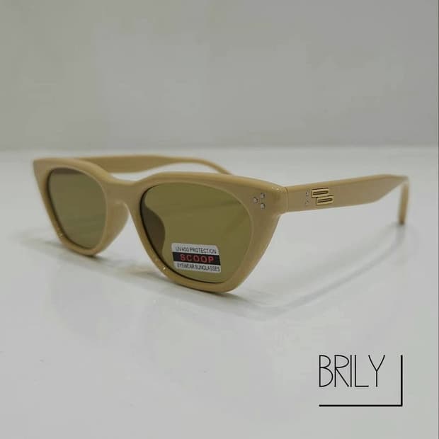 [Unisex] NOP 캣아이 클리어 투명 뿔테 선글라스