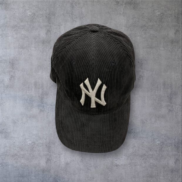 MLB 뉴욕양키스 로고 코듀로이 볼캡
