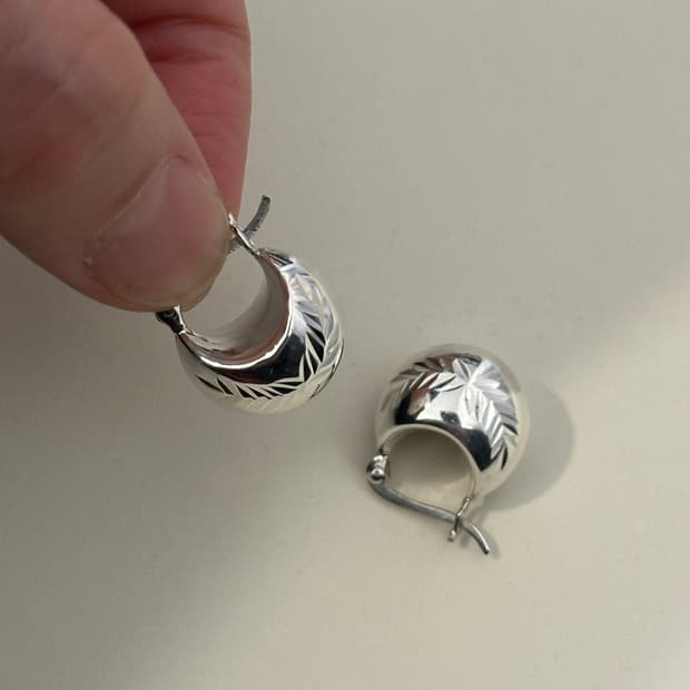 Leaf Orbit 925Silver Earring