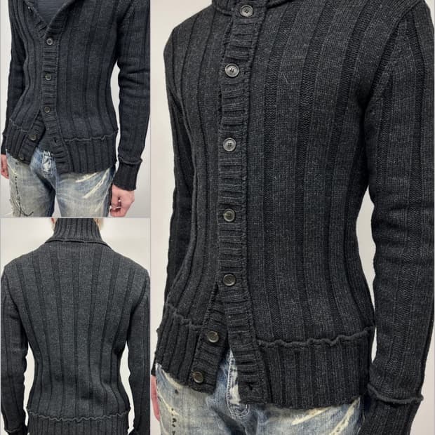 돌체앤가바나 리브 니트 가디건