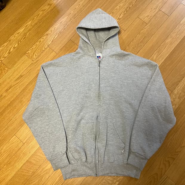 [XL] 90s 빈티지 러셀 후드집업 그레이