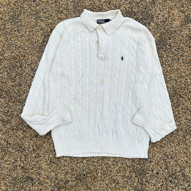 폴로 (POLO RalphLauren)카라 케이블 니트