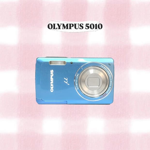 올림푸스 뮤 5010 베이비블루 빈티지디카