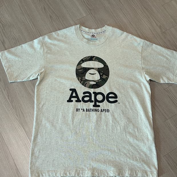 AAPE 문페이스 로고 반팔 티셔츠 M