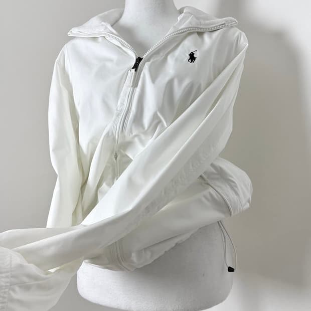 폴로 화이트 점퍼 자켓