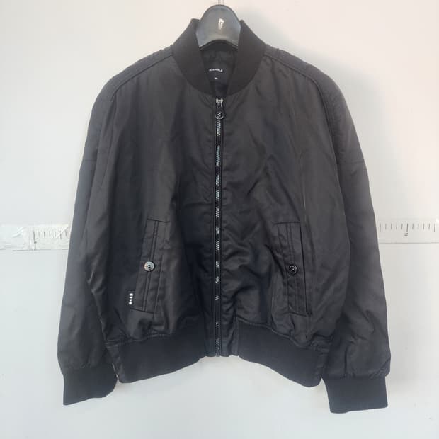 W.ANGLE 블랙 봄버 자켓