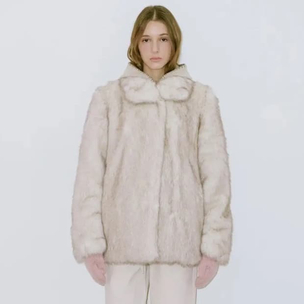 시눈 퍼자켓 아이보리