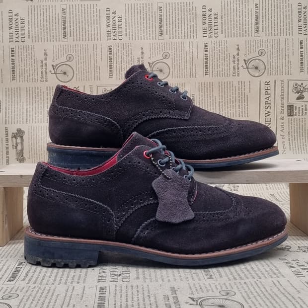 raclique 스웨이드남성윙팁 실사이즈275