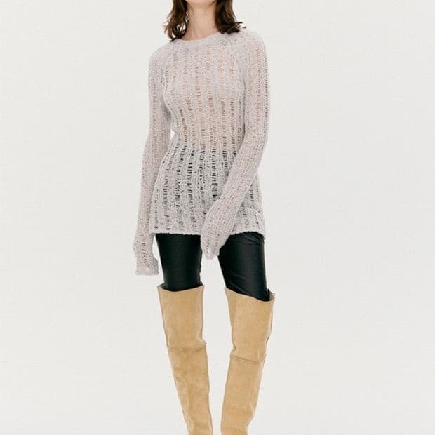 더오픈프로덕트 reglan open sweater (brown)