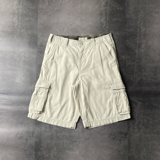 ARIZONA JEAN CO. 빈티지 아이보리 카고 하프팬츠 A00726