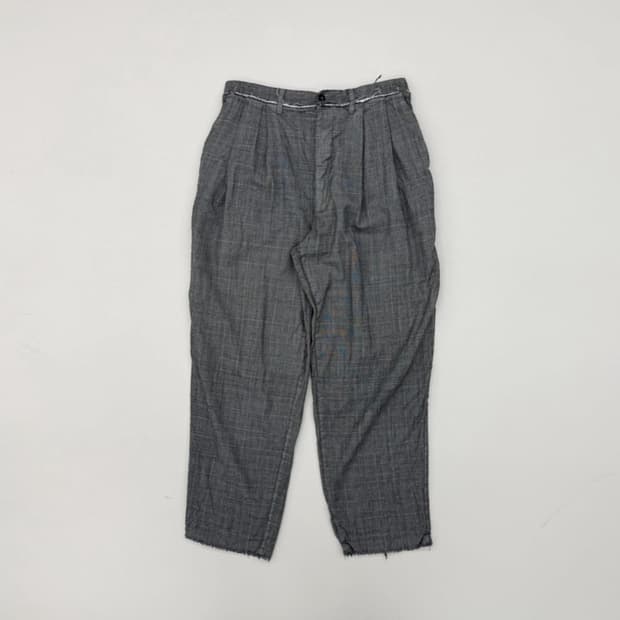 카미엘 포트젠스 울 체크 수트팬츠