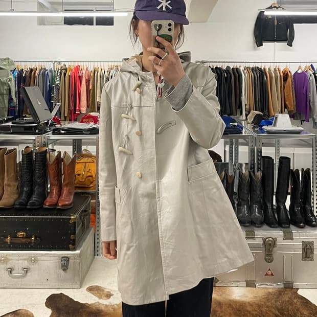 BALMAIN leather duffle coat 발망 레더 더플코트