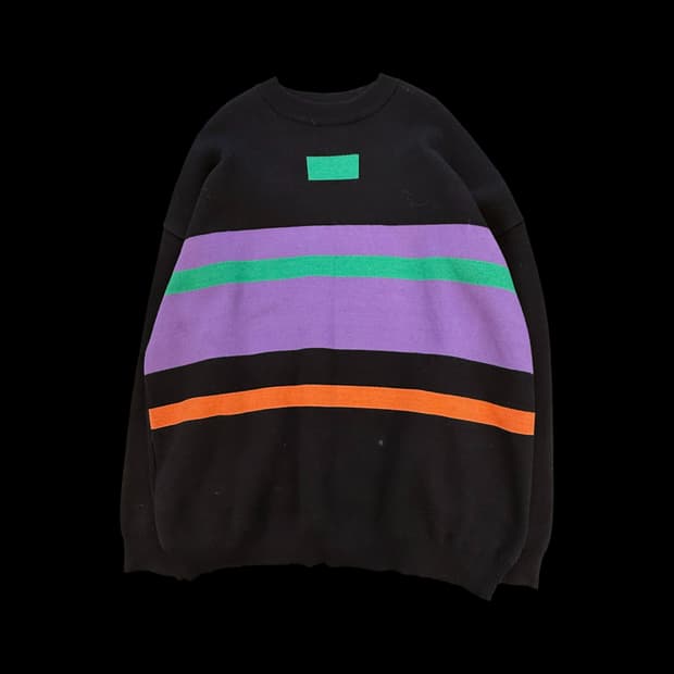 아더에러 멀티 스트라이프 니트