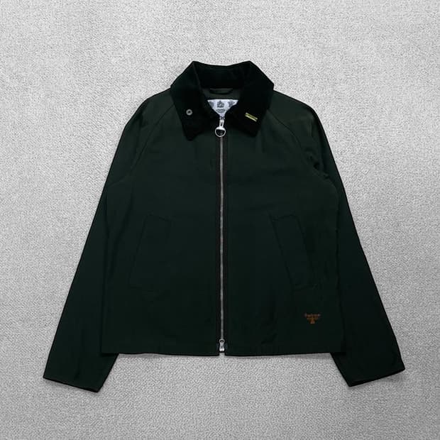 바버 Barbour 비콘 먼로 왁스 블루종 자켓 카키