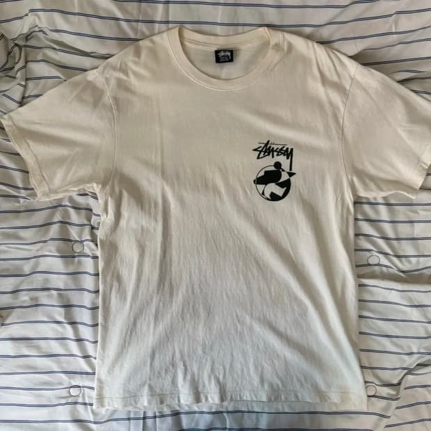 [스투시x아워레가시] 서프맨2 피그먼트 다이드티셔츠 내츄럴 L